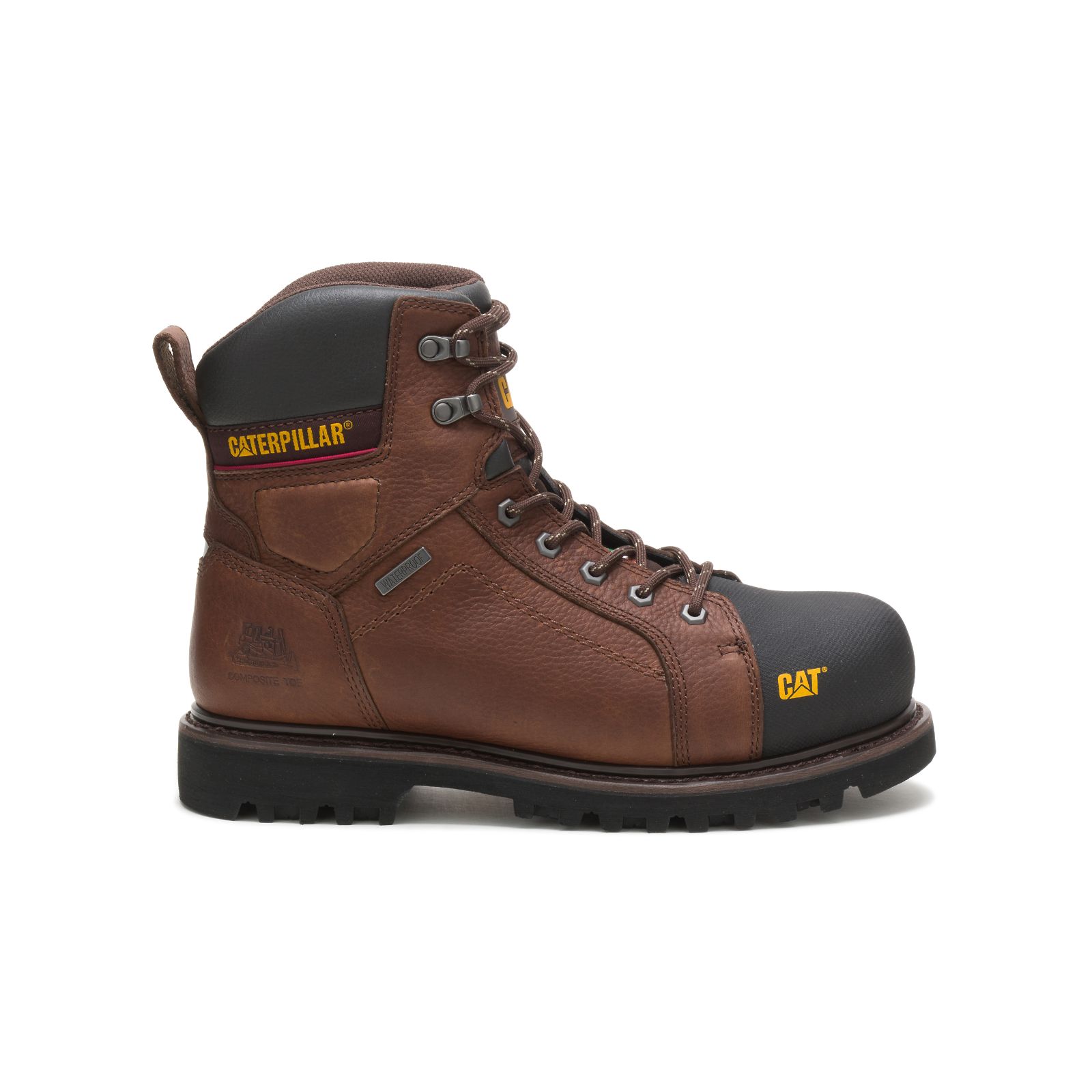 Caterpillar Boots South Africa - Cat Men's Control 6" Waterproof Tx Composite Toe Csa Work Boots Brown NP3947810